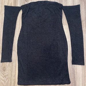 MESHKI - black off the shoulder dress